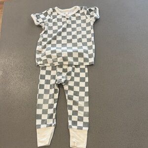 Childhoods Clothing Green Checkerboard Matching Set 18–24M Cotton